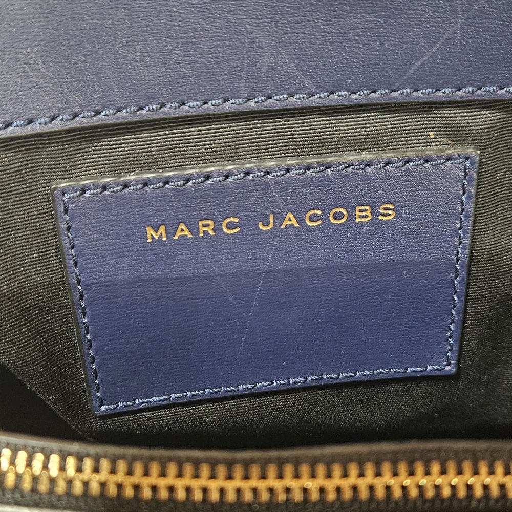 Marc Jacobs Blue Leather Madison Tote - Picture 6 of 8